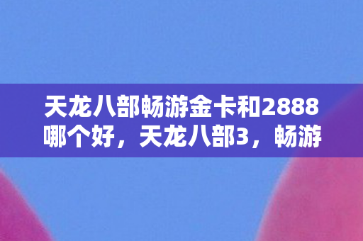 天龙八部畅游金卡和2888哪个好，天龙八部3，畅游金卡，探索武侠世界的无限魅力