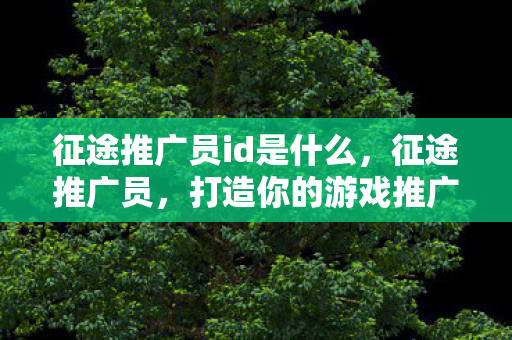 征途推广员id是什么图片