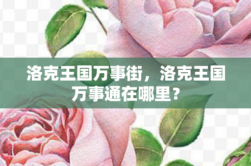 洛克王国万事通在哪里图片