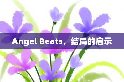 Angel Beats，结局的启示