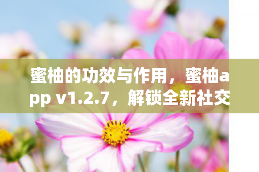 蜜柚的功效与作用，蜜柚app v1.2.7，解锁全新社交体验