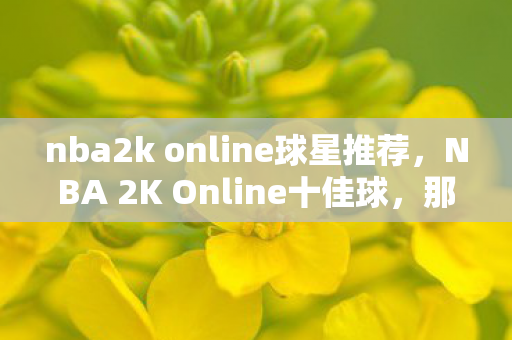 nba2k online球星推荐图片