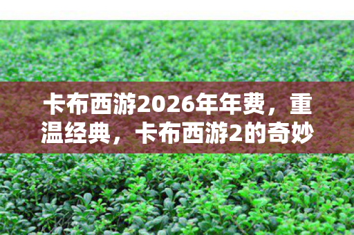 卡布西游2026年年费，重温经典，卡布西游2的奇妙冒险
