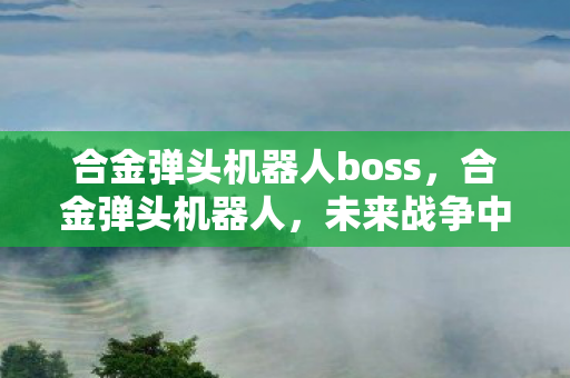 合金弹头机器人boss,合金弹头机器人,未来战争中的钢铁战士 合金弹头机器人boss,合金弹头机器人,未来战争中的钢铁战士