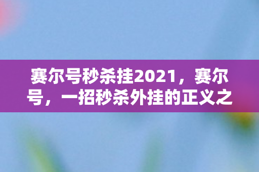 赛尔号秒杀挂2021，赛尔号，一招秒杀外挂的正义之战