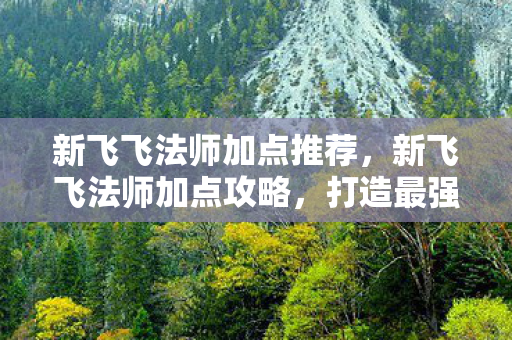新飞飞法师加点推荐,新飞飞法师加点攻略,打造最强法师阵容 新飞飞法师加点推荐,新飞飞法师加点攻略,打造最强法师阵容