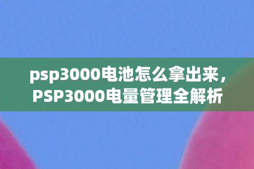 psp3000电池怎么拿出来，PSP3000电量管理全解析，从入门到精通