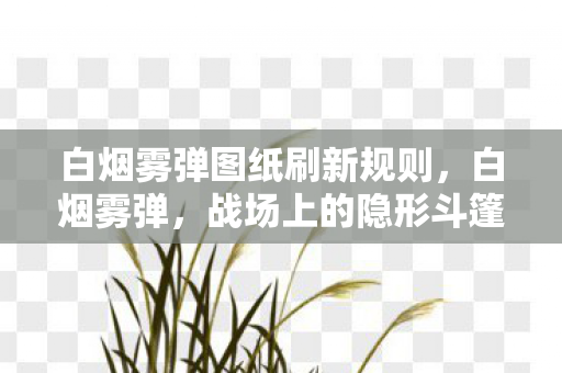 白烟雾弹图纸刷新规则，白烟雾弹，战场上的隐形斗篷