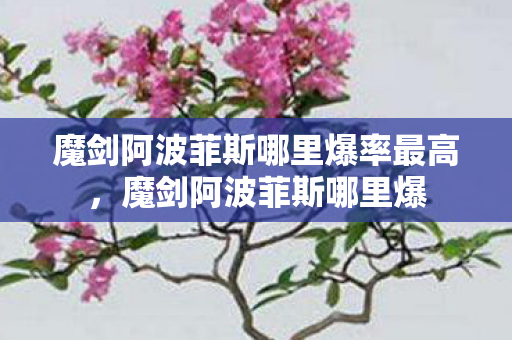 魔剑阿波菲斯哪里爆率最高，魔剑阿波菲斯哪里爆