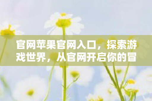 官网苹果官网入口，探索游戏世界，从官网开启你的冒险之旅