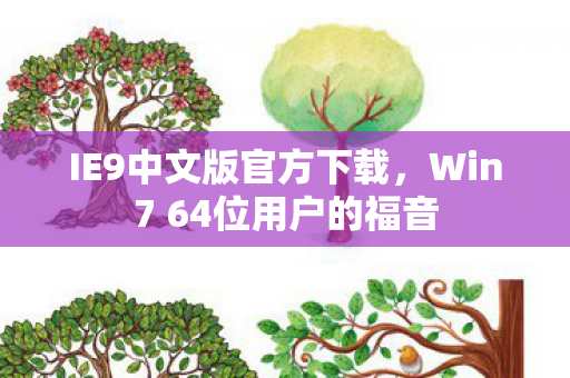IE9中文版官方下载，Win7 64位用户的福音