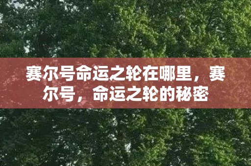 赛尔号命运之轮在哪里,赛尔号,命运之轮的秘密 赛尔号命运之轮在哪里,赛尔号,命运之轮的秘密