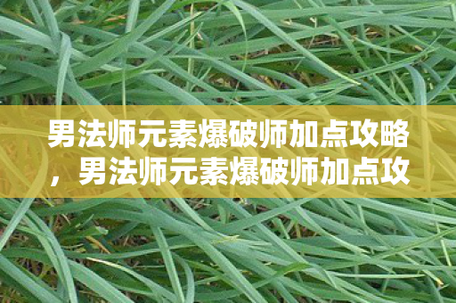 男法师元素爆破师加点攻略,男法师元素爆破师加点攻略,打造极致爆发力的元素掌控者 男法师元素爆破师加点攻略,男法师元素爆破师加点攻略,打造极致爆发力的元素掌控者