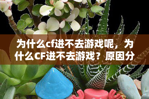 为什么cf进不去游戏呢图片