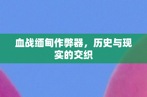 血战缅甸作弊器，历史与现实的交织