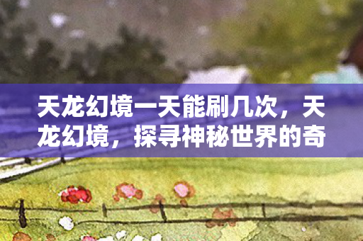 天龙幻境一天能刷几次，天龙幻境，探寻神秘世界的奇幻之旅