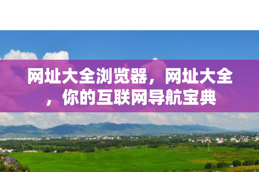 网址大全浏览器,网址大全,你的互联网导航宝典 网址大全浏览器,网址大全,你的互联网导航宝典