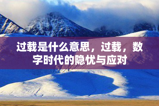 数字时代的隐忧与应对图片