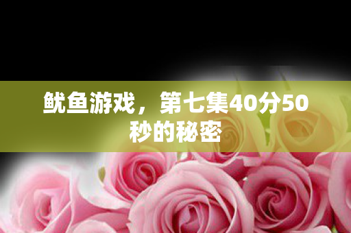 第七集40分50秒的秘密图片