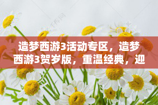 造梦西游3活动专区图片