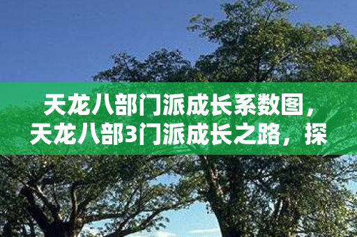 天龙八部门派成长系数图，天龙八部3门派成长之路，探索武侠世界的无尽奥秘