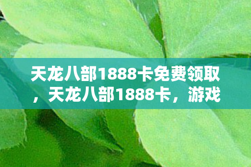 天龙八部1888卡免费领取，天龙八部1888卡，游戏玩家的福音与福利的完美结合