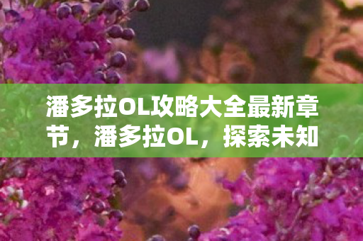 潘多拉OL攻略大全最新章节,潘多拉OL,探索未知世界的奇幻之旅 潘多拉OL攻略大全最新章节,潘多拉OL,探索未知世界的奇幻之旅