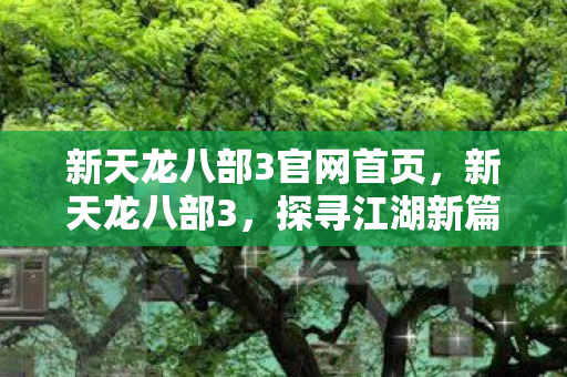 新天龙八部3官网首页，新天龙八部3，探寻江湖新篇章的无限魅力