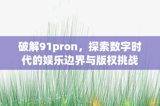 破解91pron，探索数字时代的娱乐边界与版权挑战