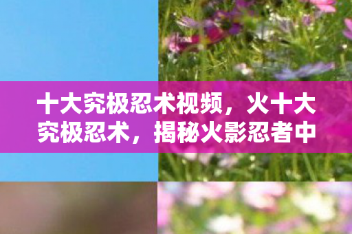 十大究极忍术视频，火十大究极忍术，揭秘火影忍者中的终极奥义