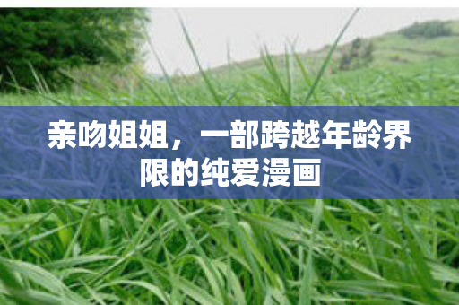 亲吻姐姐，一部跨越年龄界限的纯爱漫画