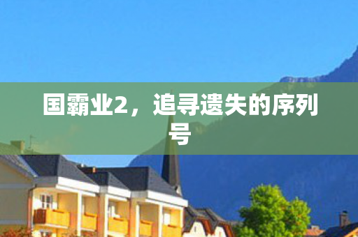 国霸业2,追寻遗失的序列号 国霸业2,追寻遗失的序列号