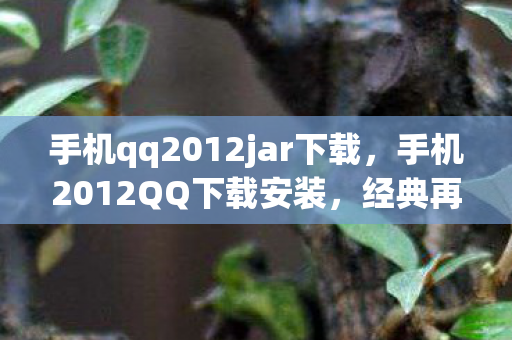 手机qq2012jar下载，手机2012QQ下载安装，经典再现，回忆重温