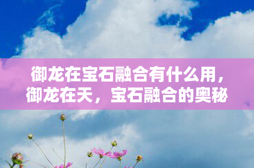 御龙在宝石融合有什么用,御龙在天,宝石融合的奥秘与策略 御龙在宝石融合有什么用,御龙在天,宝石融合的奥秘与策略