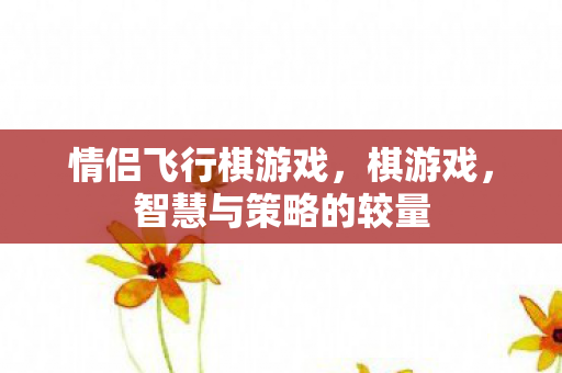 情侣飞行棋游戏，棋游戏，智慧与策略的较量