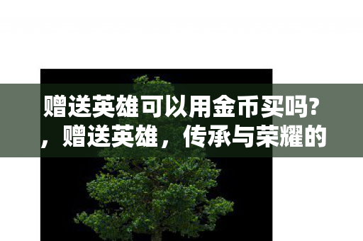 赠送英雄可以用金币买吗?，赠送英雄，传承与荣耀的传递