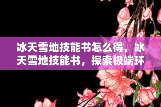 冰天雪地技能书怎么得，冰天雪地技能书，探索极端环境下的生存之道