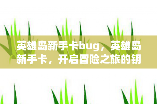 英雄岛新手卡bug，英雄岛新手卡，开启冒险之旅的钥匙
