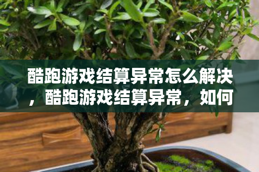 酷跑游戏结算异常怎么解决,酷跑游戏结算异常,如何保障玩家权益? 酷跑游戏结算异常怎么解决,酷跑游戏结算异常,如何保障玩家权益?