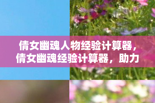 倩女幽魂人物经验计算器，倩女幽魂经验计算器，助力你的游戏成长之路