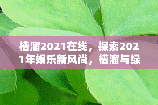 槽溜2021在线,探索2021年娱乐新风尚,槽溜与绿巨人的奇妙之旅 槽溜2021在线,探索2021年娱乐新风尚,槽溜与绿巨人的奇妙之旅