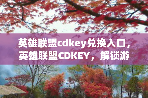 英雄联盟cdkey兑换入口，英雄联盟CDKEY，解锁游戏世界的神秘钥匙