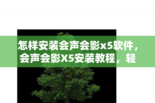 怎样安装会声会影x5软件,会声会影X5安装教程,轻松上手,创意无限 怎样安装会声会影x5软件,会声会影X5安装教程,轻松上手,创意无限