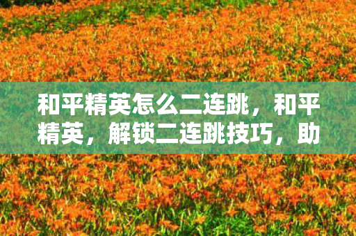 和平精英怎么二连跳,和平精英,解锁二连跳技巧,助你战场飞跃 和平精英怎么二连跳,和平精英,解锁二连跳技巧,助你战场飞跃