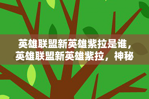 英雄联盟新英雄紫拉是谁，英雄联盟新英雄紫拉，神秘与力量的化身