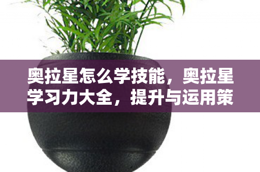 奥拉星怎么学技能,奥拉星学习力大全,提升与运用策略 奥拉星怎么学技能,奥拉星学习力大全,提升与运用策略