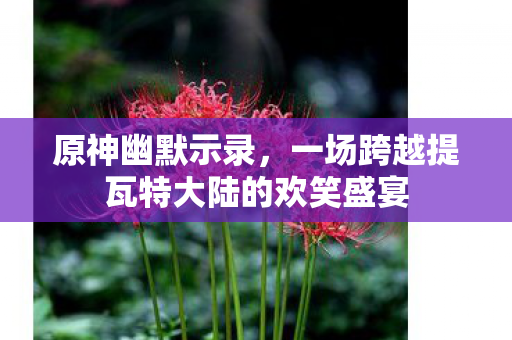 原神幽默示录，一场跨越提瓦特大陆的欢笑盛宴