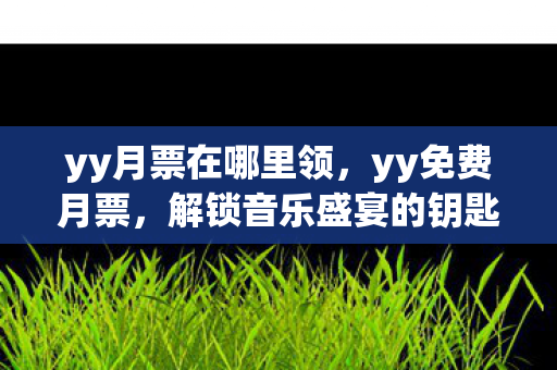 yy月票在哪里领，yy免费月票，解锁音乐盛宴的钥匙