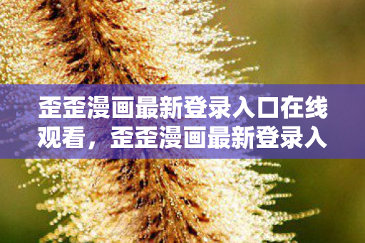 歪歪漫画最新登录入口在线观看图片