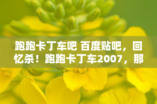 跑跑卡丁车吧 百度贴吧,回忆杀!跑跑卡丁车2007,那些年我们一起追过的漂移梦 跑跑卡丁车吧 百度贴吧,回忆杀!跑跑卡丁车2007,那些年我们一起追过的漂移梦